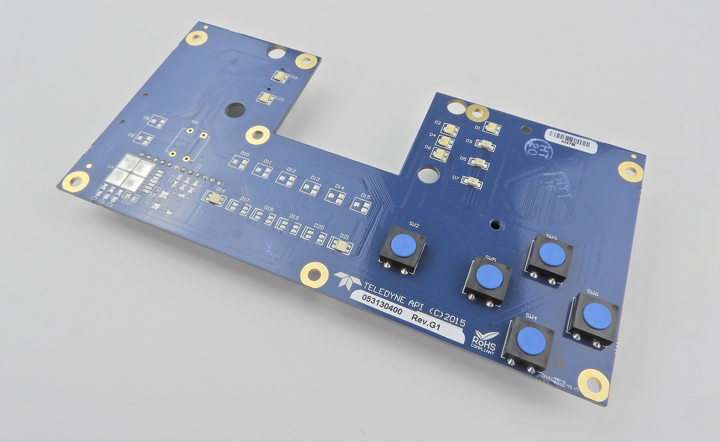 FRONT PANEL BOARD SINGLE CHANNEL (465 L/M/H)