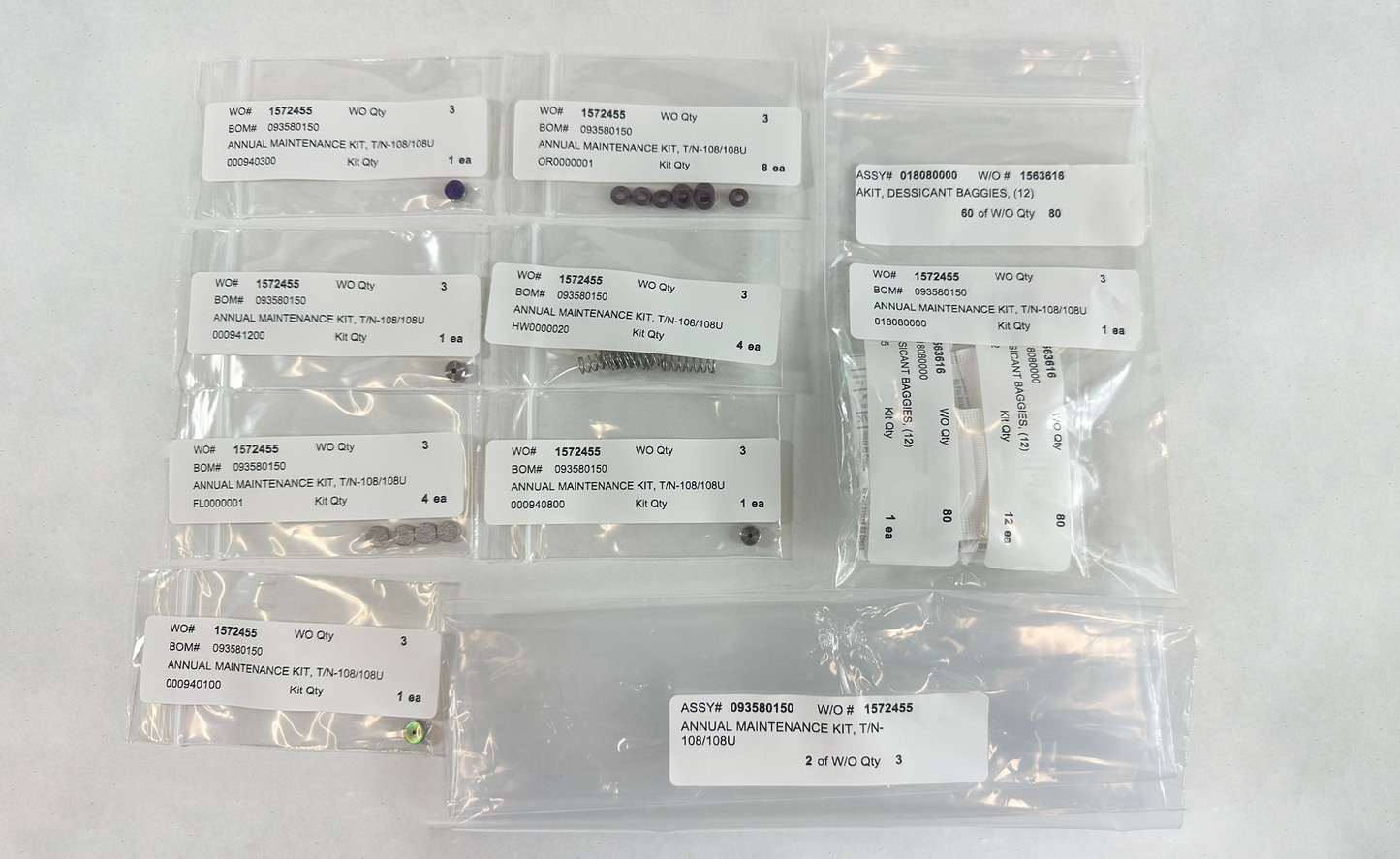 ANNUAL MAINTENANCE KIT, 108 T/E SERIES