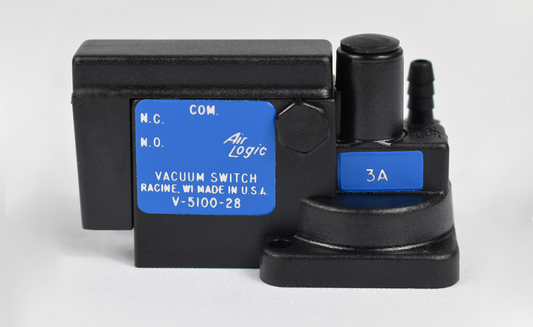 VACUUM SWITCH, 0-29” HG, SAMPLE INLET VACUUM