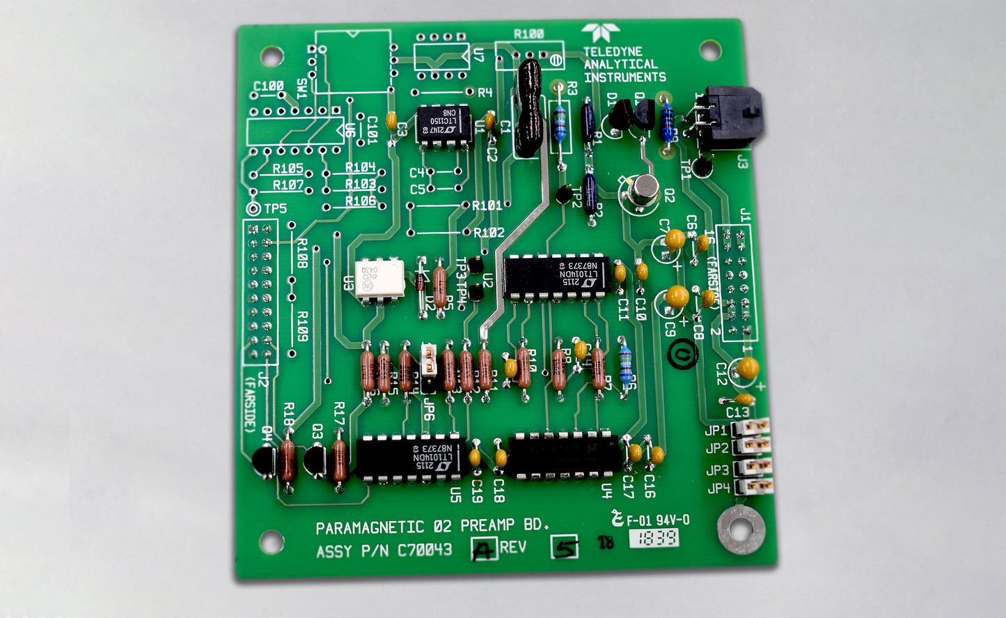 PCB ASSY PARAMAGNETIC PREAMP (MA, MB, FM, ATEX & IECEX)